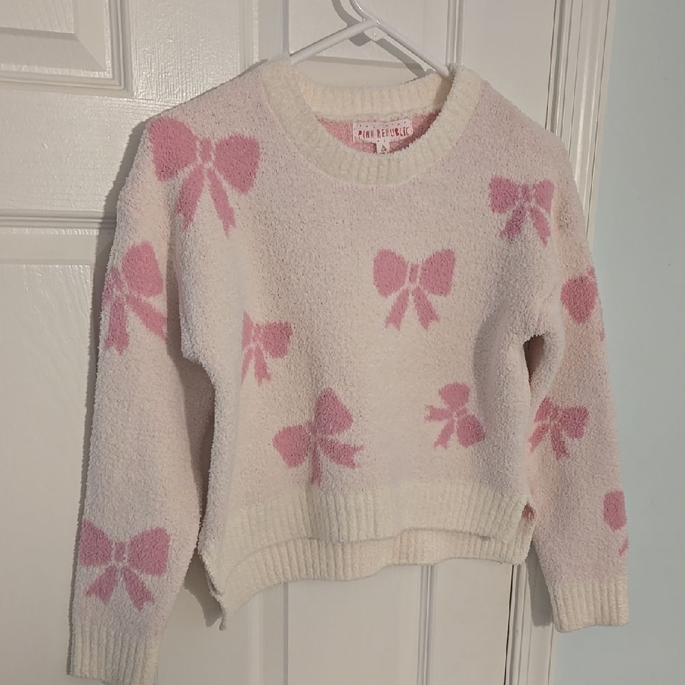 Pink Bow Sweater